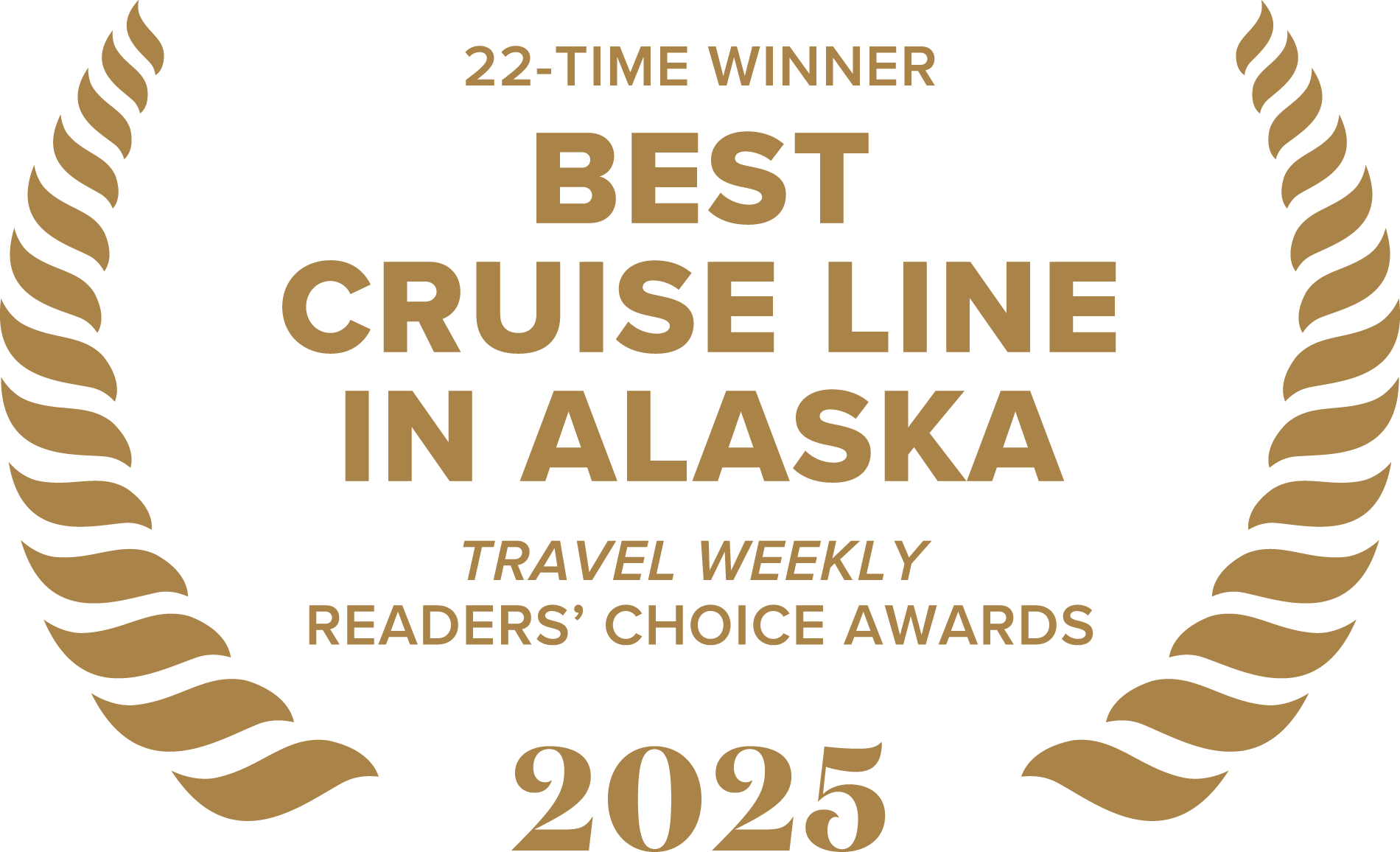 Princess Cruises accolade awarded for Best Cruise Line in Alaska from Travel Weekly